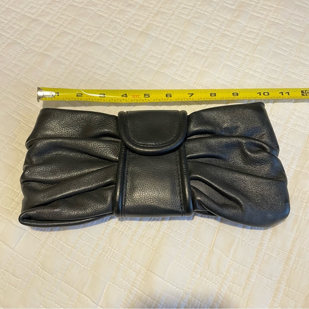 Banana Republic Black Leather Clutch